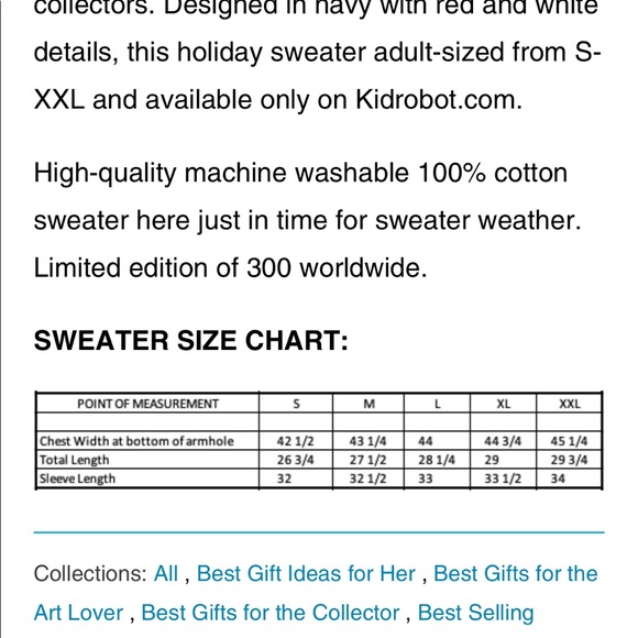 Kidrobot Sweater - Picture 5 of 8